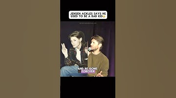 Jensen Ackles Says He Used To Be A Bad Kid😬 #shorts #jensenackles