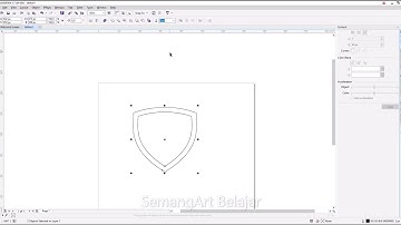 tutorial Desain  perisai | Mudah difahami bagi pemula