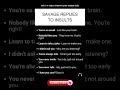 Join 1% club &amp; improve your englsh dailySAVAGE REPLIESTO INSULTS