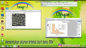 Menentukan distribusi ukuran partikel dari data SEM dengan aplikasi Image-J