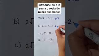 suma o resta, raices cuadradas