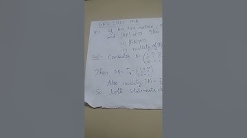 GATE 2021 MA -Problem 1 solved #maths #contest #gateexam #linearalgebra #algebra