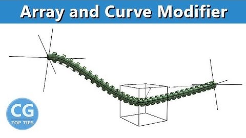 Array and Curve Modifier in Blender