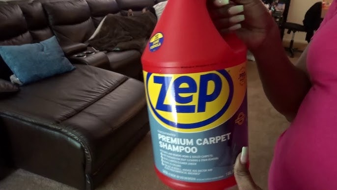 Carpet Stain removal Zep Premium Carpet Shampoo without carpet extractor 