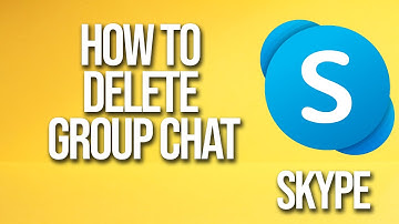 How To Delete Group Chat Skype Tutorial