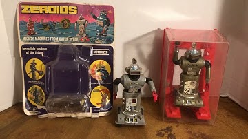 🤖👽🛸🚀  Ideal Toys Zeroids Robots Zintar Action Figure   1968 1970 🚀 Classic  Space Toy Robot 👽🤖