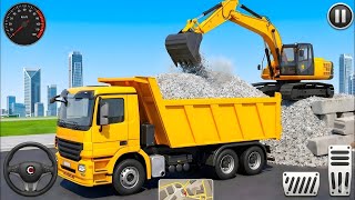 👷City Road Construction Simulator 3D 🚧 | Heavy Excavator & Truck - Android Gameplay