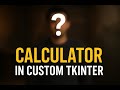 Python Calculator in Custom Tkinter |Intro #Python#FaceReveal#CustomTkinter#PythonGUI#Programming
