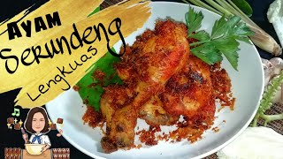 Ayam goreng serundeng (lengkuas+kelapa ...