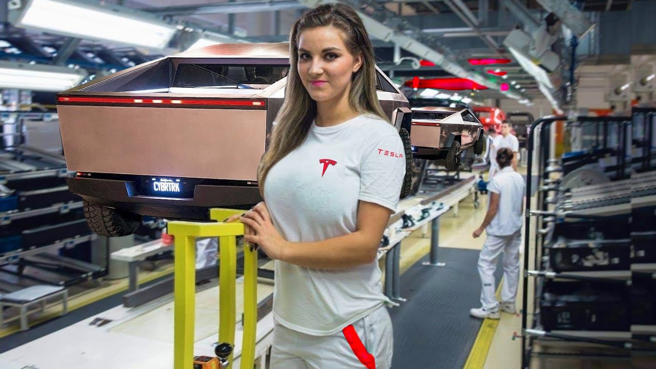 ⁣TESLA Cybertruck US Factory🚘Inside Secret Billion $ Gigafactory {+ Crash Test analysis}