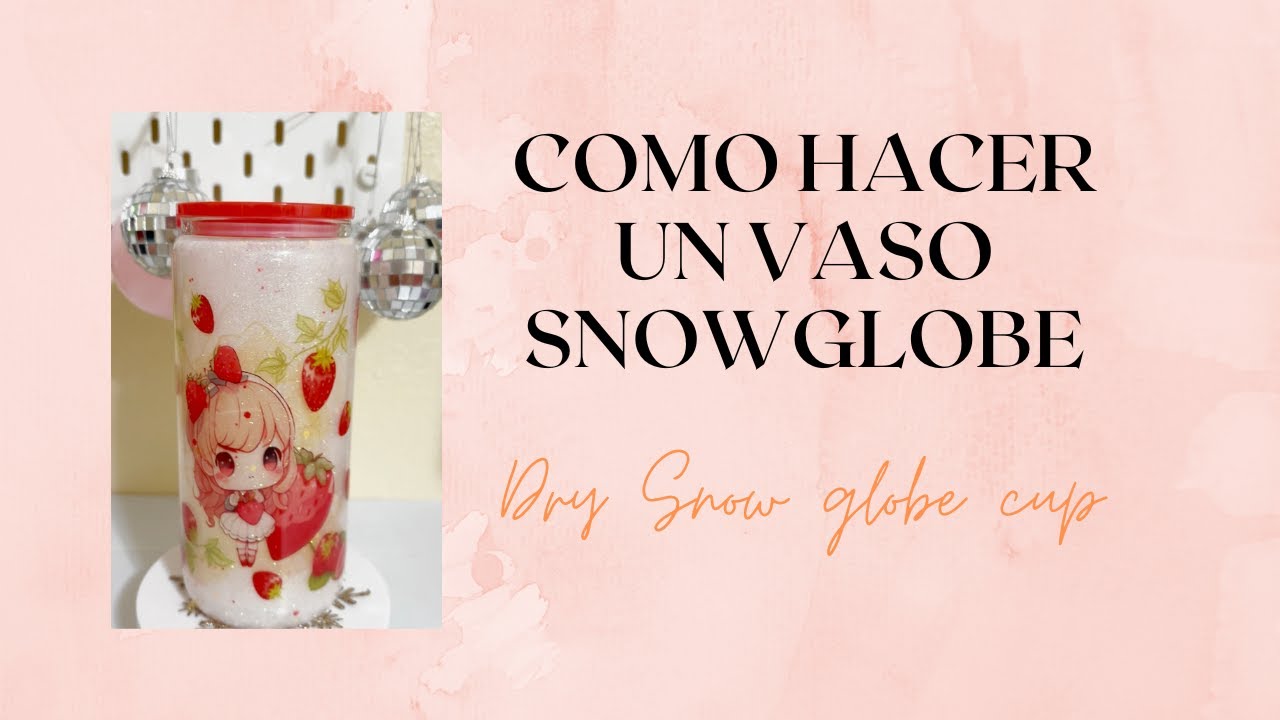 Como hacer un vaso Snow globe / Dry snow globe cup. - YouTube