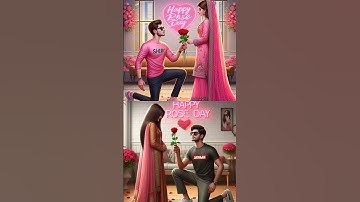 Create Happy Rose Day couples name Image editing | Bing image creator tutorial | Bing Image