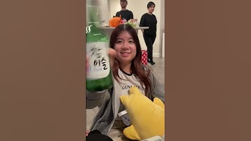 Taught everybody how to do the soju tornado trick! #shorts