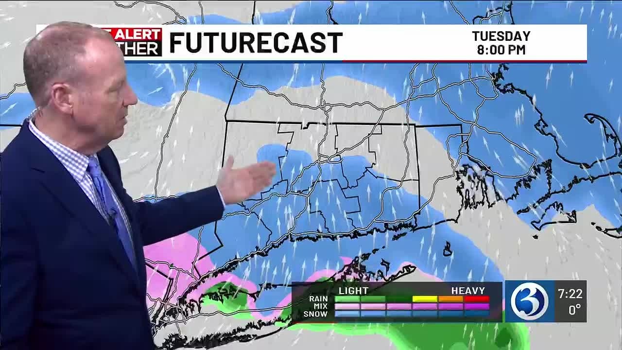 FORECAST: First Alert Weather Day Tuesday for snow showers - YouTube