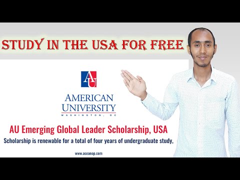 Study in the USA for free | American University | Emerging Global Leadership Scholarship