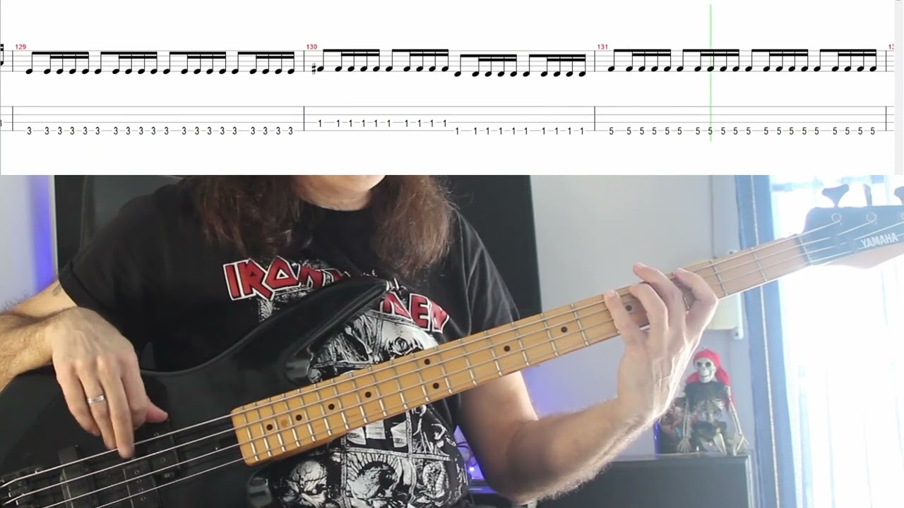 Iron Maiden -  Alexander The Great - Bass Cover with Tab