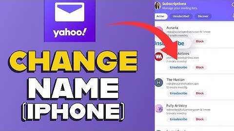 How to Change Name on Yahoo Mail in iPhone 2025?
