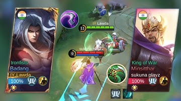 Badang vs Minsitthar. Aggressive Play Badang Offlane Monster!! - Build Top 1 Global Badang ~ ML55