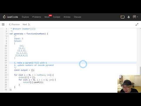 [Basic : Array & String] 6. Pascal's Triangle - Korean Version