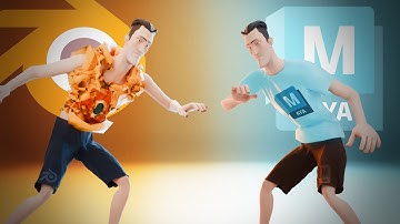 Making the SAME Cloth Simulation in Blender & Maya.