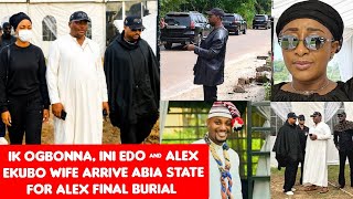 Ik Ogbonna, Alex Ekubo Wife And Others Arrived Abia State For Alex Final Burial Ceremony Tomorrow
