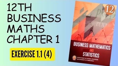 Applications of matrices and determinants 12th Business maths Chapter- 1 Exercise 1.1 (4)