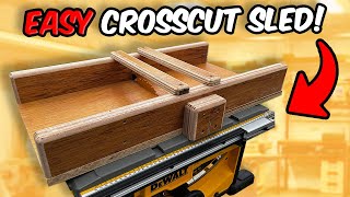 How To Make This DeWalt Table Saw Cross Cut Sled!