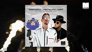 Robin Schulz x Timmy Trumpet x KOPPY - All The Things She Said