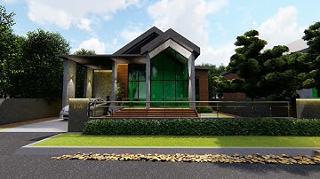Lumion 8 - Design Concrete Wood Material House