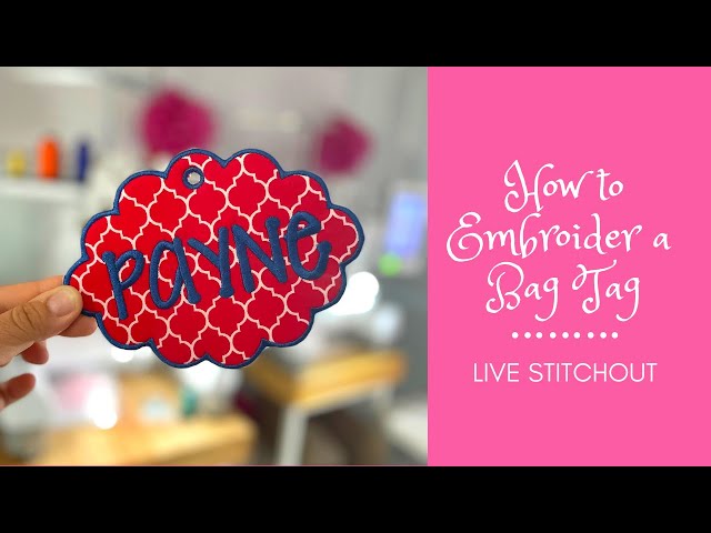 Embroider a Luggage Tag - How-tos & Tips - Sulky