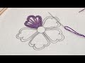 Hand embroidery Spider Stitch flower design#Latest Spider Stitch tutorial