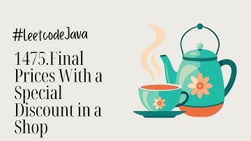 Final Prices With a Special Discount in a Shop | Leetcode 1475 | Java | Coding Vlog 🎬