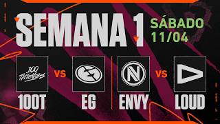 100T x EG | ENVY x LOUD | VCT Americas Etapa 1 | Semana 1 - Dia 2