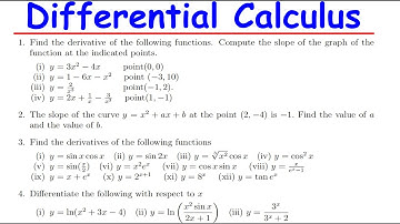 Differential Calculus Tutorial Sheet 8 | Step-by-Step Solutions & Explanations