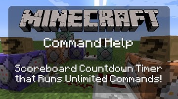 Command Help: Countdown Timer with Custom Commands and Custom Timer Duration! For Minigames! | 1.12
