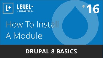 Drupal 8 Basics #16 - How To Install A Module