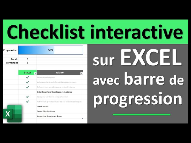 Créer une check-list dynamique (tâches, préparatifs de vacances ou