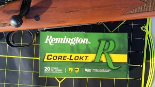 Remington Core-Lokt .243 100gr PSP Accuracy Test W/ Winchester Model 70 Short Action Carbine