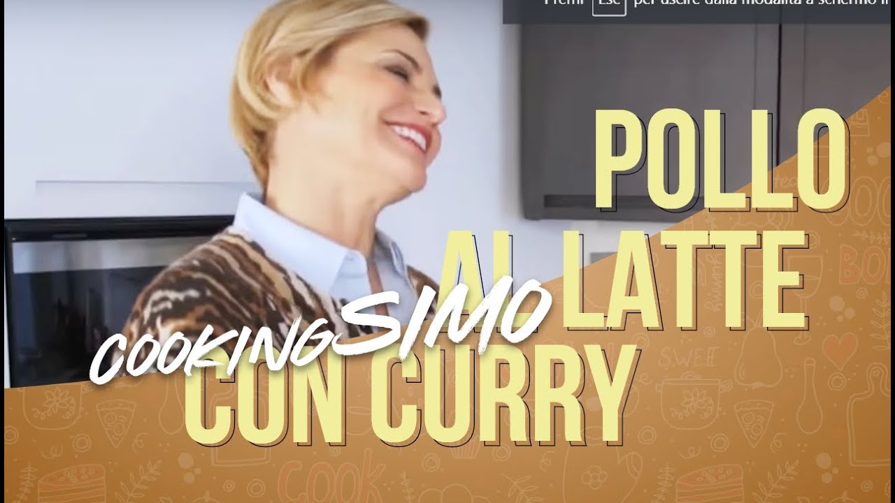 Simona Ventura in CookingSimo: POLLO AL LATTE CON CURRY