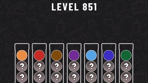 Ball Sort Puzzle Level 851 #ballsortpuzzle #ballsortpuzzlegameplay #puzzlegame #mobilegames