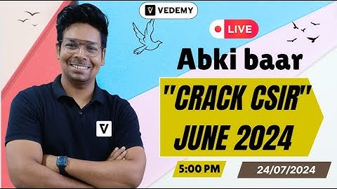 Abki baar "crack CSIR"- June 2024| Las Minute Motivation to students | Virendra Singh | CSIR