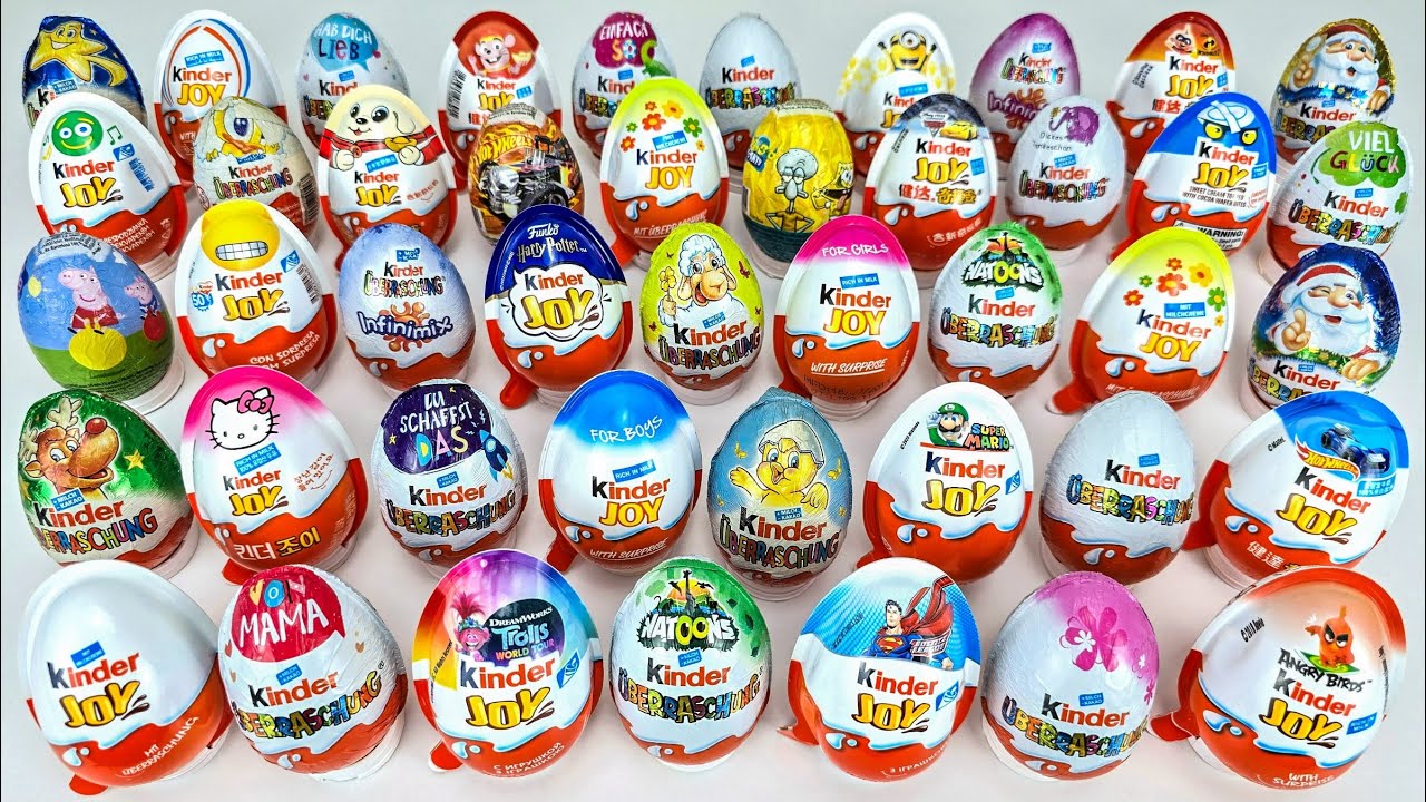 😱 The Rarest Kinder Surprise Eggs Ever Made – Full 48 Egg