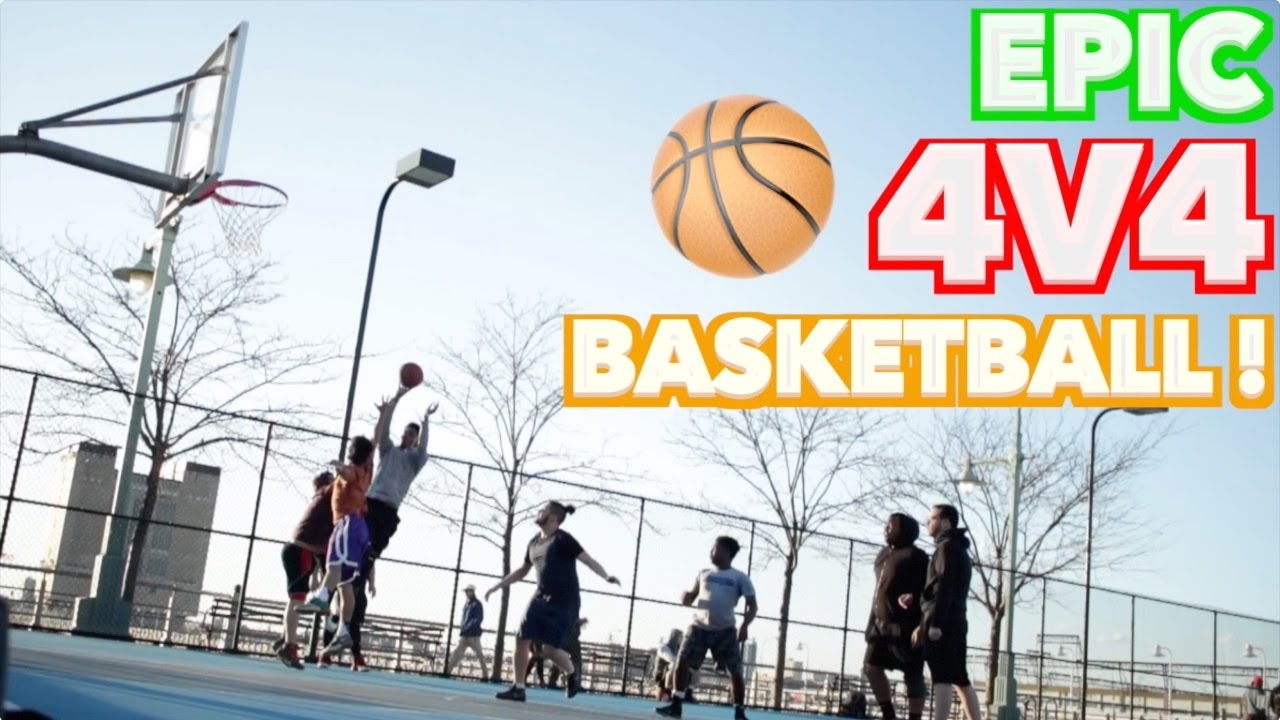 EPIC 4 on 4 OUTDOOR BASKETBALL GAME! YouTube