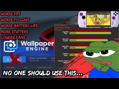 Wallpaper Engine убивает производительность вашей игры! #rogally #handheldgaming