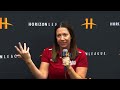 IU Indianapolis Women's Basketball Horizon League Media Day Interviews with Andy Katz