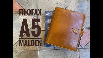 Filofax A5 Malden Planner Set-Up! Organize in style.