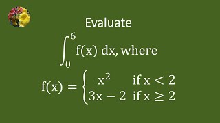 Evaluating the definite integral using basic techniques (SMY-MA-5.2-1)