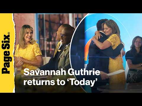 Savannah Guthrie returns to 'Today' after absence as search continues for missing mom Nancy