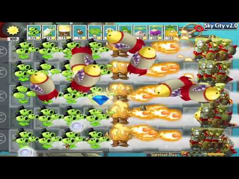 Crazy Dave VS. Zombiess boss PVZ PLUS Plants vs zombies HACK
