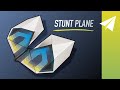 Awesome STUNT Paper Airplane Glider — How to Make U-01 Shard — Tutorial